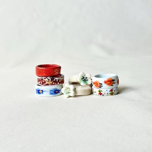 Ceramic Ring, US Size 10 Ring, Ceramic Jewelry, Handmade ceramic Ring, Minimalist Ring, Handmade Jewelry, gold luster rig, stoneware ring