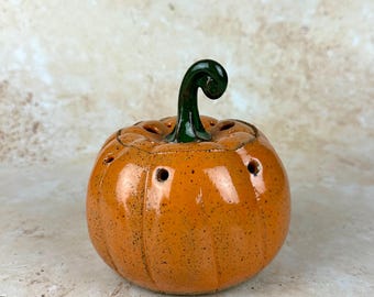 Kürbisvase, Halloweenvase, Ikebanavase, Kürbisdekor, Herbstdekor, Erntedankgeschenk, Blumenvase