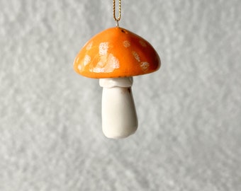 Christmas Ornament , fly agaric ornament, mushroom ornament, Christmas tree ornament, fly agaric, Christmas Decor, ceramic mushroom