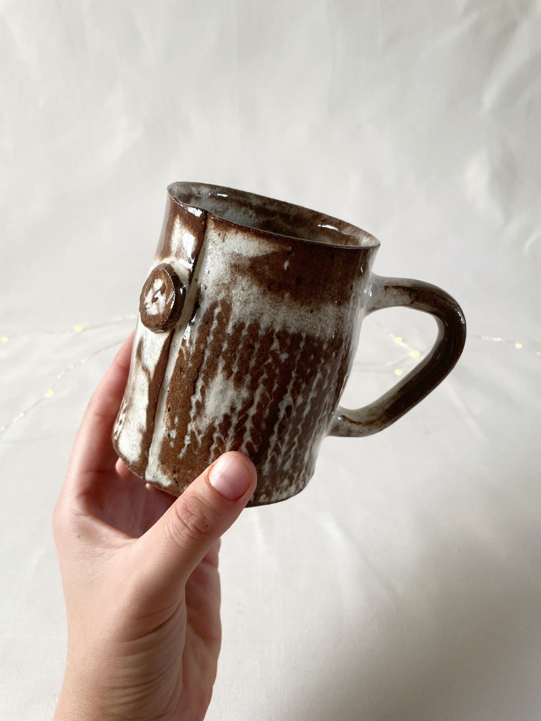 Knit Mug Cozy Mug Ceramic Mug Pottery Mug Tea Mug Coffee Mug