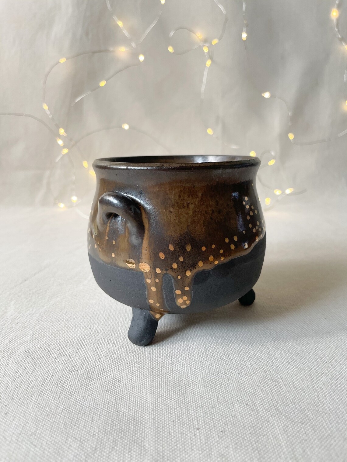 Ceramic Cauldron Dark Cauldron Cauldron Bowl Serving Bowl Etsy