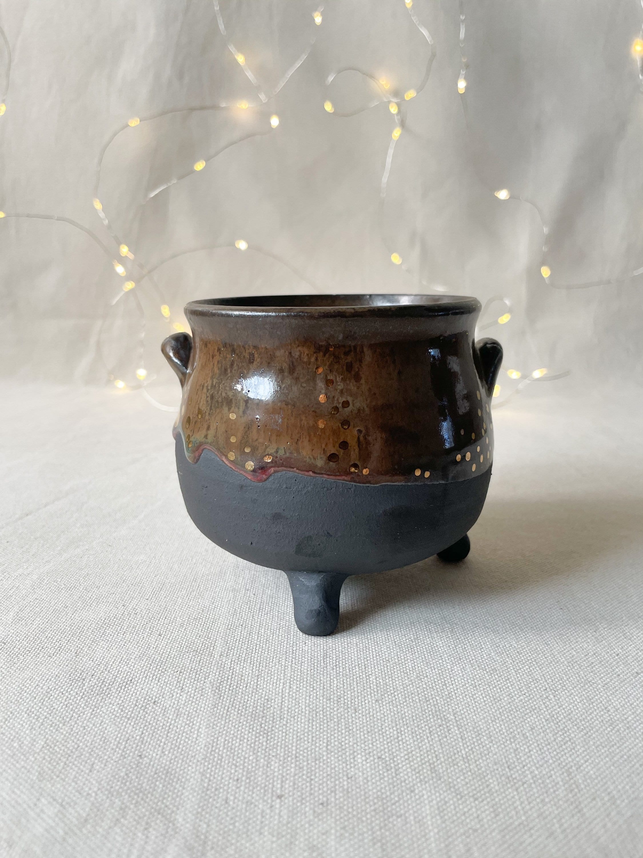 Ceramic Cauldron Dark Cauldron Cauldron Bowl Serving Bowl Etsy