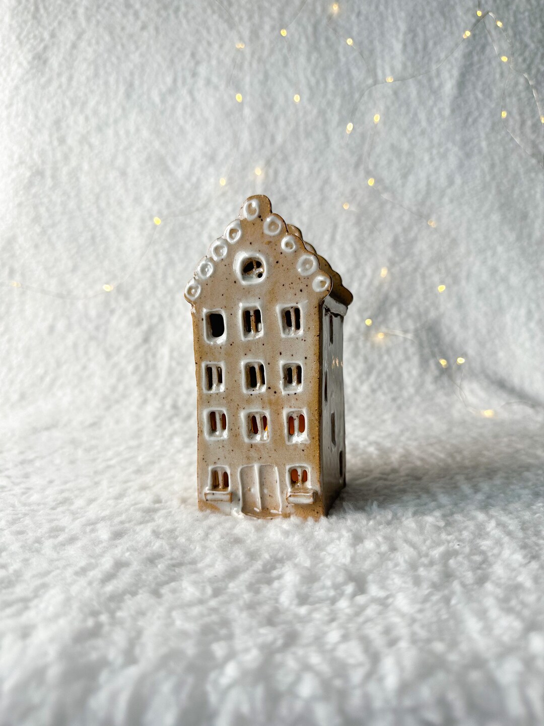 Christmas Cottage Gingerbread House Tealight Holder Etsy
