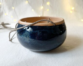 Basic planter, Hanging planter, shallow planter,Ceramic Planter with Drainage, Handmade, Gardening gift, planter with drainage hole