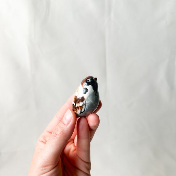 Grounding stone, bird grounding tool, bird figurine, ceramic stone, grounding tool, pocket stone, worry stone