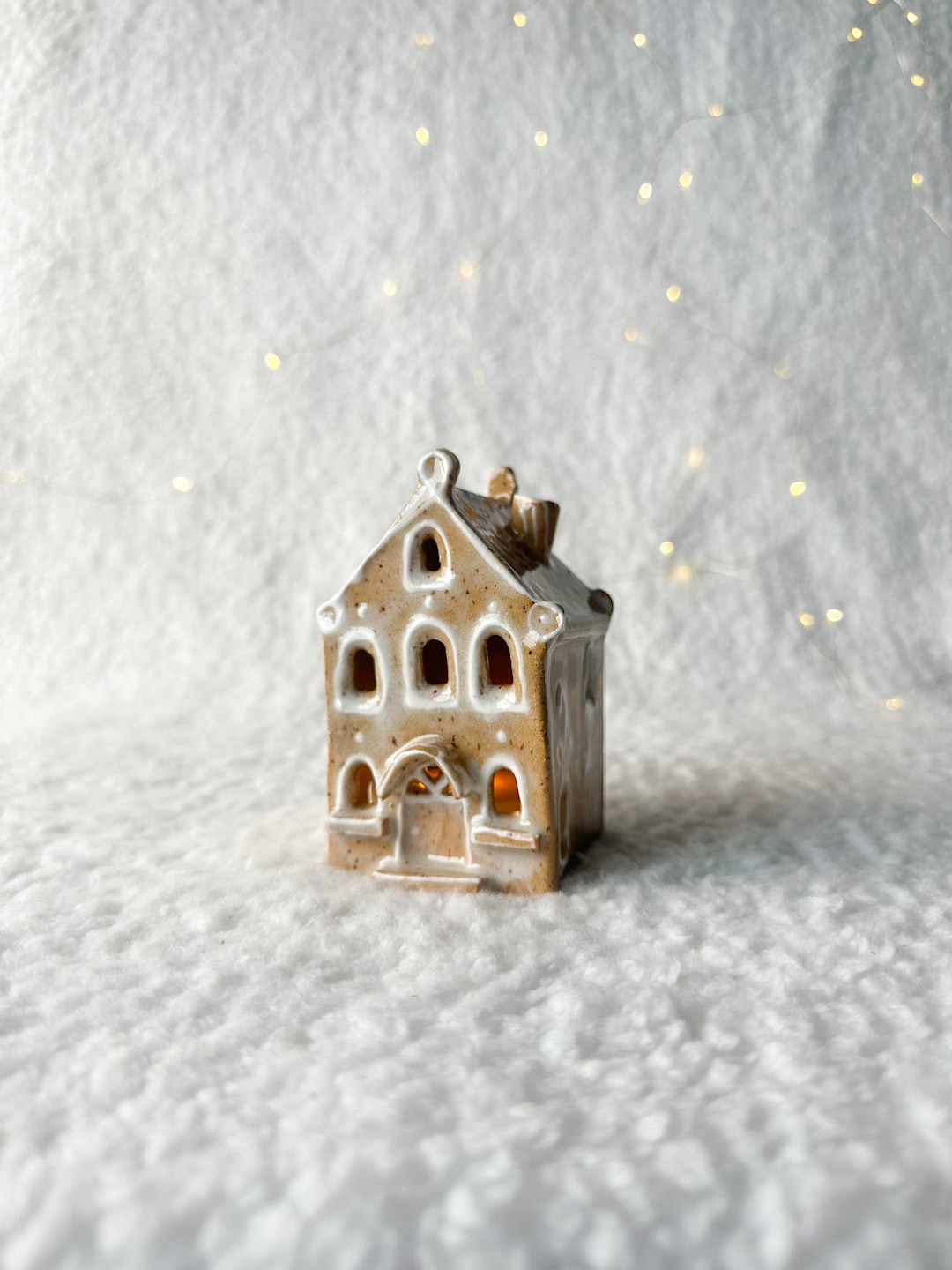Christmas Cottage Gingerbread House Tealight Holder Etsy