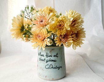 Porcelain vase, ceramic vase, Porcelain Paint water cup, pencil holder, Vase, Paint Water Cup, utencil holder,  Brush holder, tool organizer