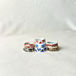 Ceramic Ring, US Size 6.5 Ring, Ceramic Jewelry, Handmade ceramic Ring, Minimalist Ring, Handmade Jewelry, gold luster ring, stoneware ring