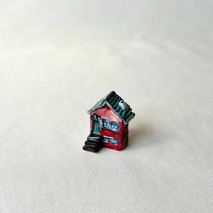 Kleines Haus, Keramik Haus, kleines Haus, Pflanzer Dekor, Haus Akzent, Miniatur Haus, Garten Dekor, Keramik Cottage, süßes Haus