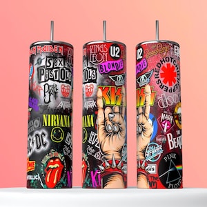 Classic Rock 80&#39;s 90&#39;s Heavy Metal Design 20 oz magere beker Geweldig cadeau