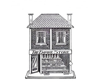 Vintage DIY Children's Wooden Toy Shop 20" by 15" Plywood PDF Digital Download