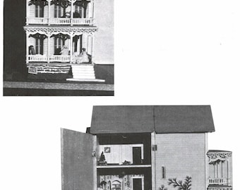 Vintage DIY Miniature Cigar Box House 14" x 11" x 5 1/2" PDF Digital Download