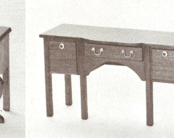 Vintage Dollhouse Doll House Miniature Balsa Wood Furniture - Sideboards (3) Digital PDF Instant Download