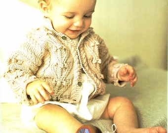 Debbie Bliss Baby Bobble Knit Jacket Knitting Instructions PDF Digital Download