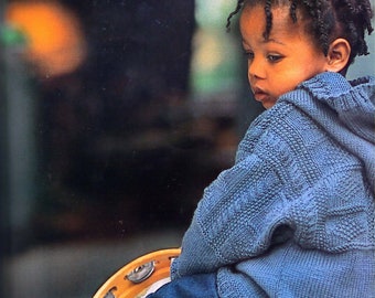 Debbie Bliss Children's Hooded Guernsey Style Sweater  Babies Knitting Instructions PDF Digital Download