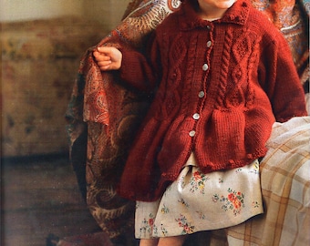 Debbie Bliss Children's Knit Smock Coat  Babies Knitting Instructions PDF Digital Download