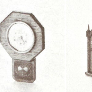 Vintage Dollhouse Doll House Miniature Balsa Wood Furniture - Clocks (3) Digital PDF Instant Download