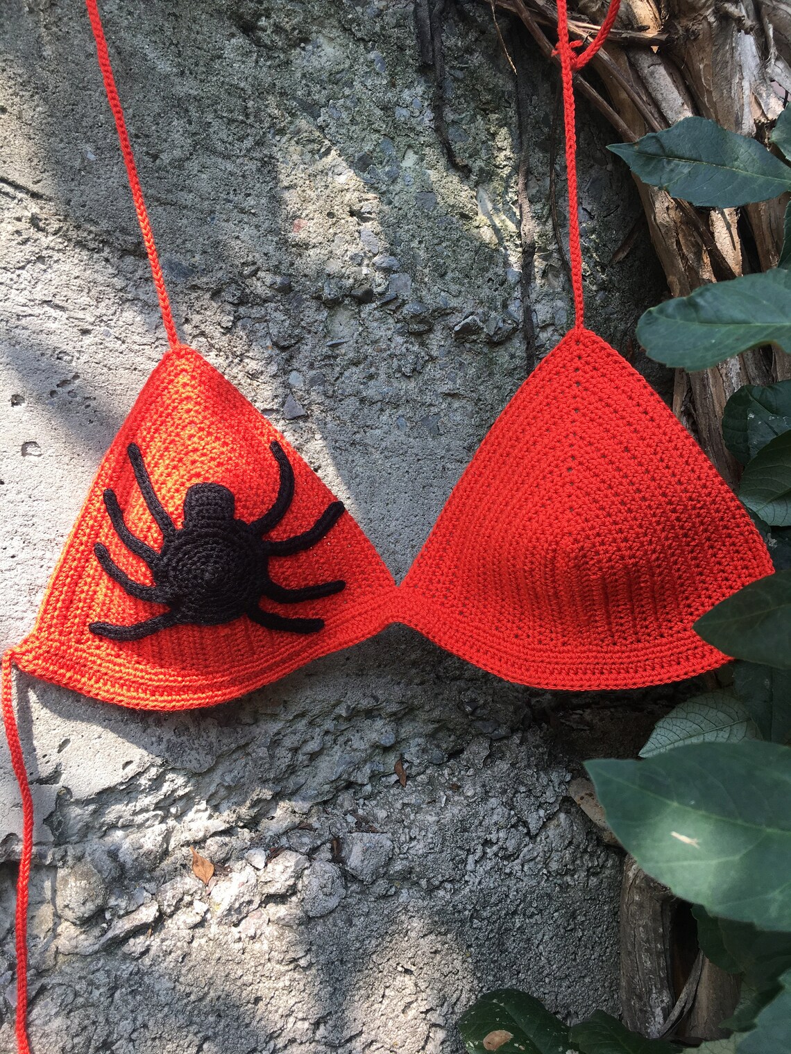Crochet Bikini Halloween Crochet Bikini Crochet Spider Etsy