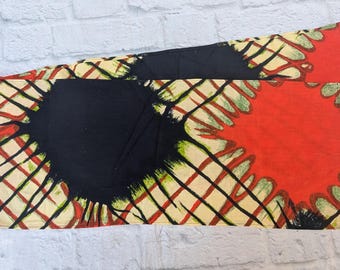Handmade Ankara Headband: Abstract Starburst African Print Wrap