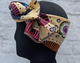 Handmade Ankara Headband: African Print Cotton Hair Wrap