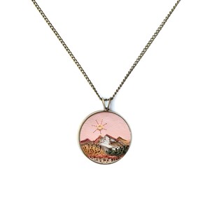 COLORADO Rocky Mountains Necklace, Colorado Jewelry, National Park, Camping Jewelry, Colorado Apparel, Climbing Necklace