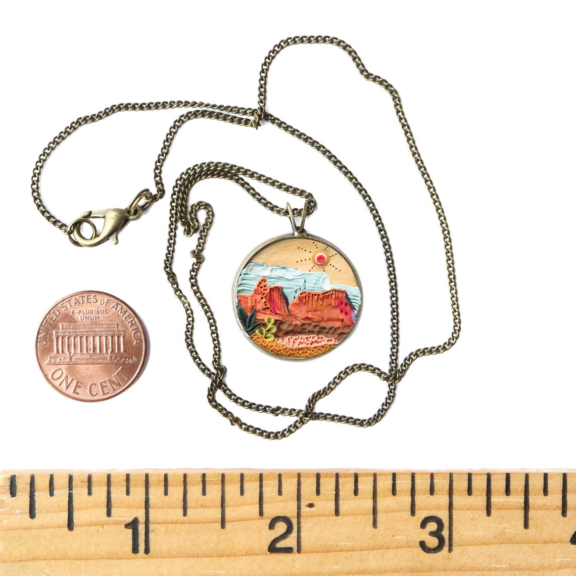 ARIZONA National Park Necklace Earth Clay Jewelry Grand Etsy