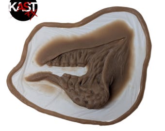 Split cheek,half face Prosthetic, SFX Makeup, silicone appliance, halloween, special effects, cosplay, LARP