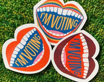 I’M VOTING Vinyl Sticker Packs (10, 25, 50 or 100) Say it • Share it • Do it!