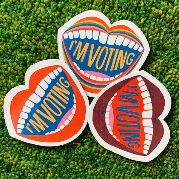 I’M VOTING Vinyl Sticker Packs (10, 25, 50 or 100) Say it • Share it • Do it!