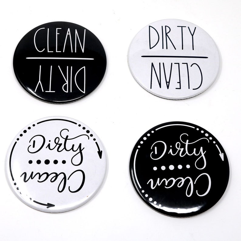 Dirty Clean Multiple Sizes Etsy