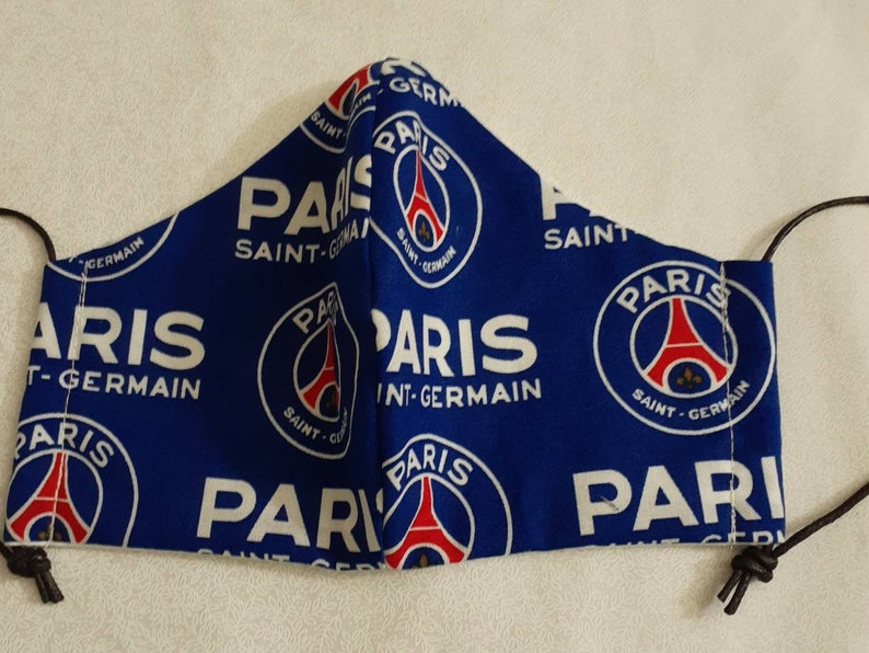 PSG Football Soccer Face Mask with 3 Layers and a separate ...