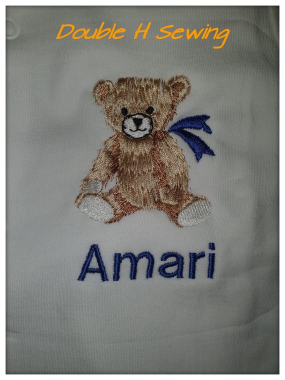 Pyjama Bébé Personnalisé Brodé - Cadeau Naissance Ou Noël, Taille Nouveau-né, Blanc