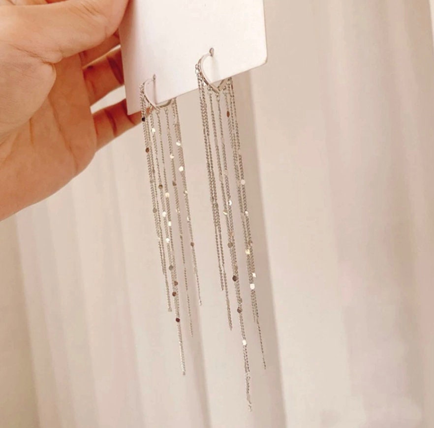 Etsy long dangle earrings Clearance