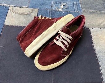 Vintage 90s Vans chukka red suede made in usa