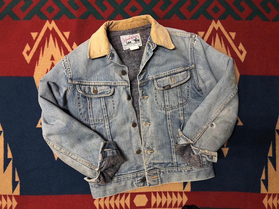 Vintage Lee storm rider denim jacket made in usa Etsy