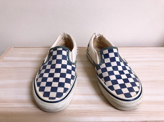 checkerboard vans vintage