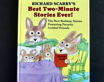 Vintage 1989 Richard Scarry's Bedtime Stories Book - Etsy