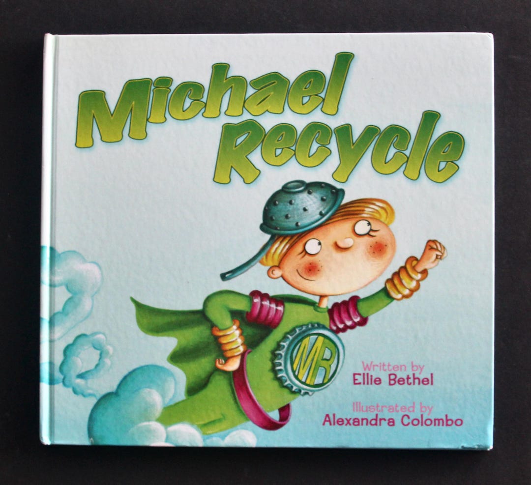 Vintage Hardcover Book - Michael Recycle Book by Ellie Bethel 2008 - Etsy