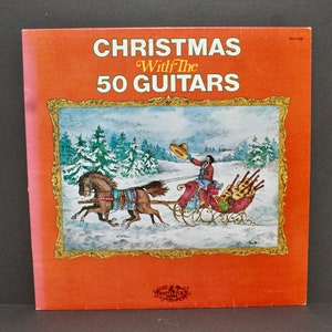 Vintage Christmas with the 50 Guitars vinyl record album 1977