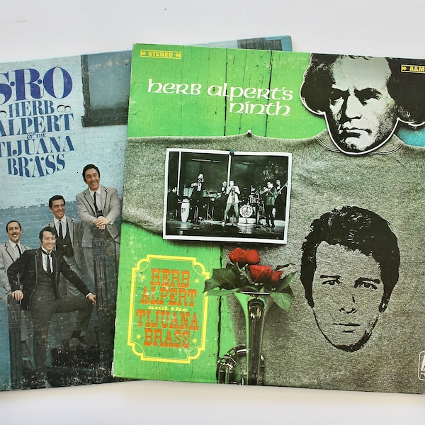 Vintage 2  records -  Herb Alpert's Tijuana Brass "S R O" 1966 and "Herb Alpert's Ninth" 1967 vinyl record Album