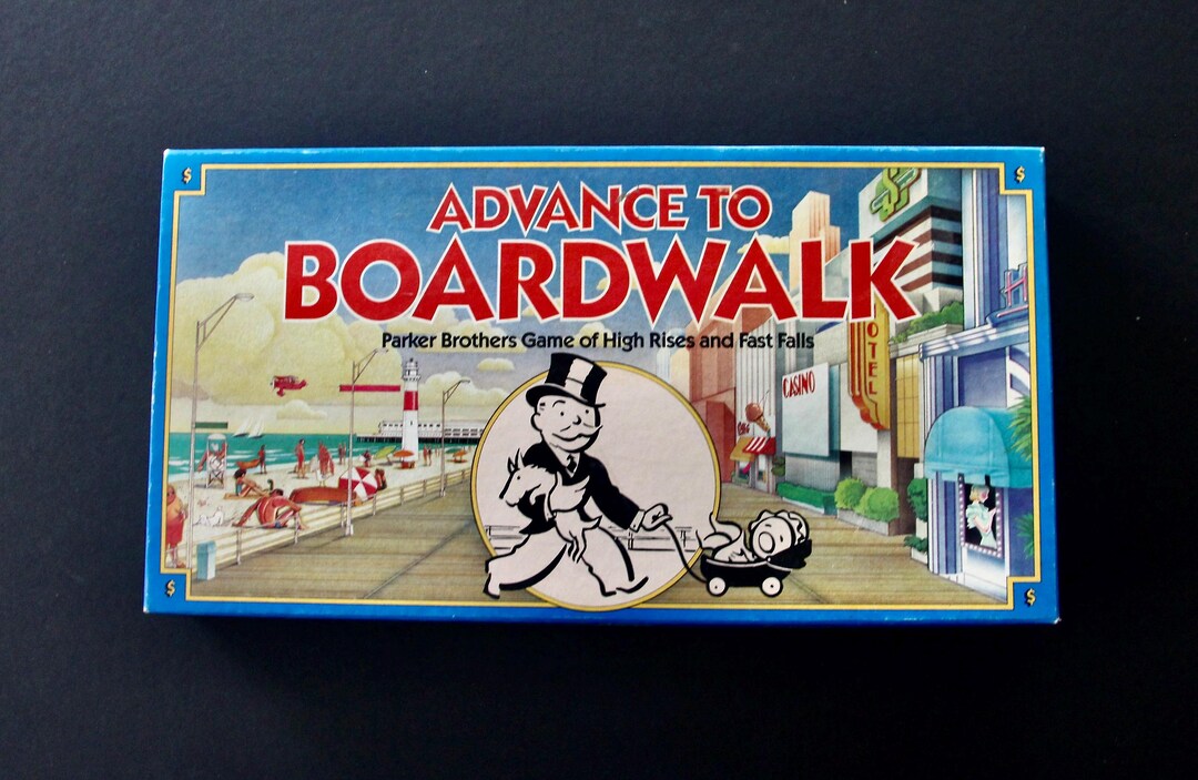 Vintage 1985 Advance to Boardwalk Game by Parker Brothers - Etsy