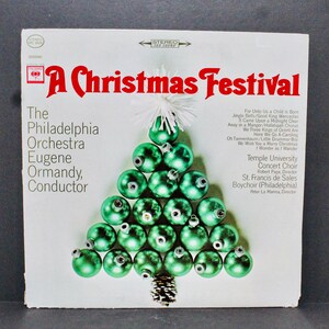 Vintage A Christmas Festival - Philadelphia Orchestra - Eugene Ormandy Conductor  vinyl record album 1964