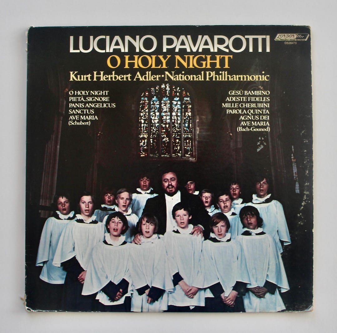 Vintage Luciano Pavarotti O Holy Night Vinyl Record Album 1976 Etsy