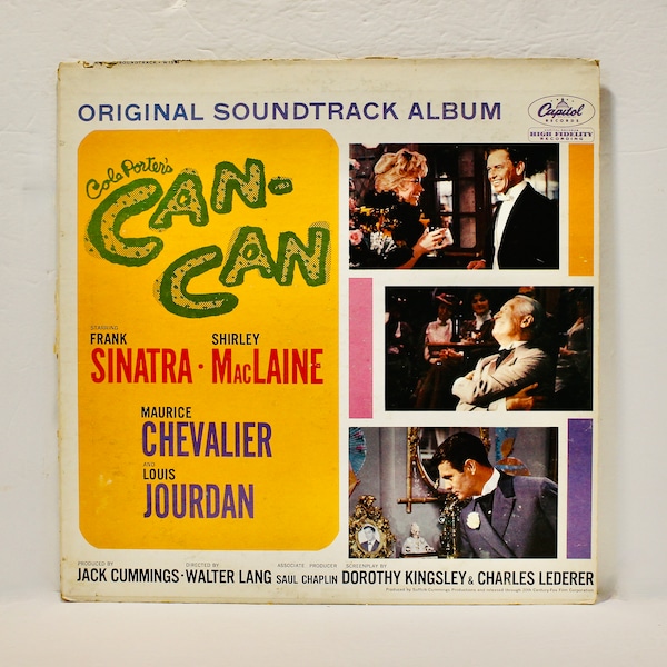 Vintage Original Sound Track - Cole Porter's CAN-CAN featuring Frank Sinatra, Maurice Chevalier, Shirley MacLaine vinyl record album 1960