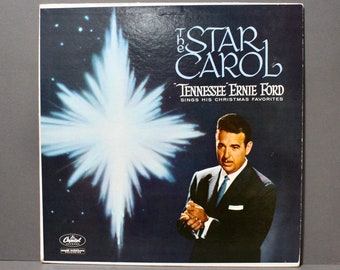 Vintage The Star Carol Tennessee Ernie Ford Sings His Christmas Favorites 1958 vinyl record album