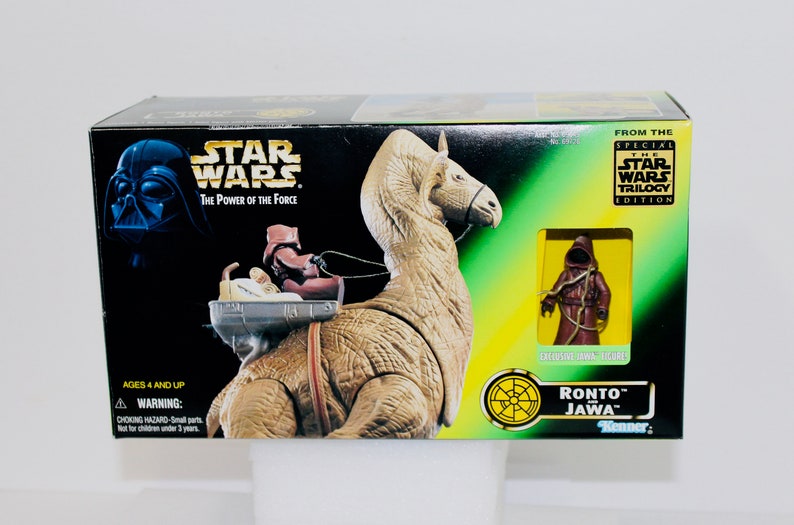 star wars power of the force jawa and ronto action figure