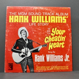 Vintage  Hank Williams, Jr. &quot;Hank Williams life Story&quot; vinyl record Album 1964