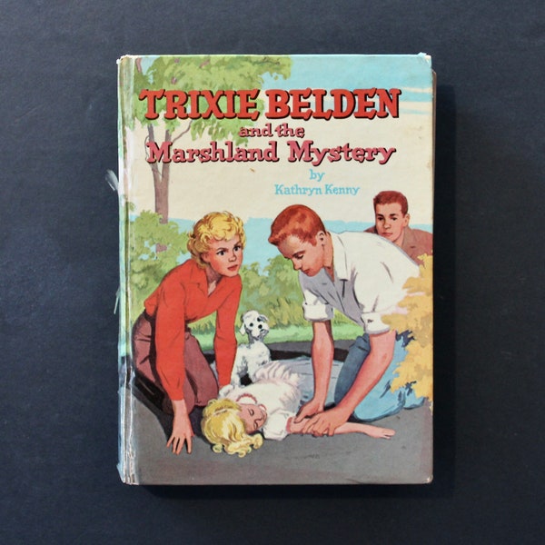 Vintage 1962 Trixie Belden and the Marshland Mystery by Kathryn Kenny, illus. by Paul Frame