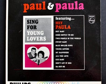 Vintage  Paul & Paula Sing for Young Lovers vinyl record Album 1960's