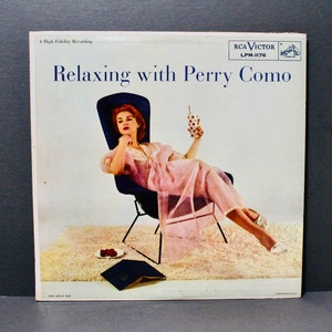 Vintage  Perry Como &quot;Relaxing with Perry Como&quot; vinyl record Album 1956